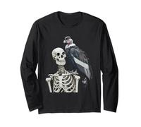 Condor Avvoltoio Scheletro Andino Condor Halloween Maglia a Manica