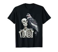 Condor Avvoltoio Scheletro Andino Condor Halloween Maglietta