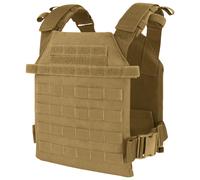 Condor Sentry Plate Leggero Carrier Esercito MOLLE Airsoft Gilet Coyote Brown