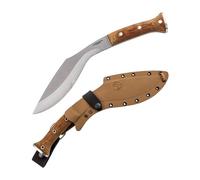 Condor Tool & Knife K-tact Kukri Knife Desert | Machete da giardinaggio | Manico Micarta | Kydex con guaina in pelle | Macina convessa | Spessore 6 mm | Lama da 25,4 cm | 918,5 g