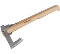 Condor TRAVELHAWK AXE Testa in Acciaio al Carbonio, Manico in Hickory, Fodero in Cuoio Cucito CTK104