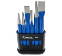Condor Utensile 2995 | Set scalpello e punzoni | 6 pezzi | acciaio al cromo vanadio | grani | mazza