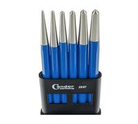 Condor Utensile 2997 | Set di grani | 6 pezzi | 150 mm | acciaio al cromo vanadio | espulsore | punzone | mazza