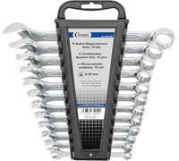 CONDOR Werkzeug 3525-12H - Set di chiavi combinate, supporto in plastica, 12 pezzi, 8-22 mm