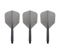 Condor Zero Stress Flight System - Small Clear Black - Dart Flights Medium