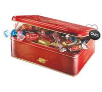 Condorelli Torroncini Morbidi alle Mandorle e ai Pistacchi Ricoperti da Gusti Assortiti in Elegante Latta 800g con Portachiavi CAIYA®