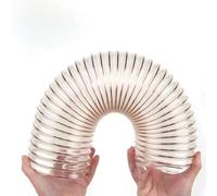 Condotti in poliuretano PU, Tubo flessibile di raccolta polvere in PU/tubo trasparente, lunghezza 1 m, spessore parete 0,6 mm(ID 115MM)
