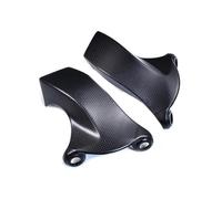 Condotto aria moto Raffreddatore pinza freno Copertura del condotto dell'aria del freno anteriore per moto, passo 100, adatta per Triple 765 RS MT09 R1 S1000RR Ducati ZX10R(Plain weave Mate)