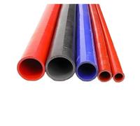 Condotto Aspirazione Tubo Dritto In Silicone Per Intercooler Flessibile Liquido Raffreddamento/Tubo Aspirazione Dell'aria/Tubo Dell'acqua ID16-120mm Rosso, Blu Tubo Aspirante(Red,1000MM_ID 75MM)