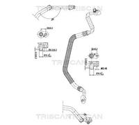Condotto d. bassa/alta pressione, Climatizzatore per AUDI A4 A4 Allroad A5