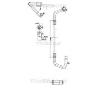 TRISCAN 9010 29022 Condotto d. bassa / alta pressione, Climatizzatore