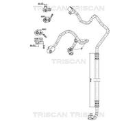 TRISCAN 9010 11016 Condotto d. bassa / alta pressione, Climatizzatore