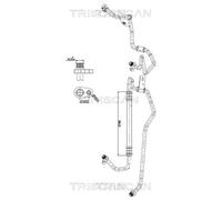 Condotto d. bassa/alta pressione, Climatizzatore per CITROËN C2 C2 ENTERPRISE C3