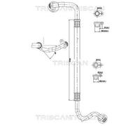 Condotto d. bassa/alta pressione, Climatizzatore per CITROËN DS OPEL PEUGEOT 308
