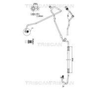 Condotto d. bassa/alta pressione, Climatizzatore per CITROËN PEUGEOT 407 407 SW