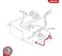 Condotto d. bassa/alta pressione, Climatizzatore per NISSAN OPEL RENAULT INTERST