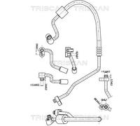 Condotto d. bassa/alta pressione, Climatizzatore per SEAT SKODA VW CITIGO LOAD U