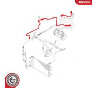 Condotto d. bassa/alta pressione, Climatizzatore per SEAT SKODA VW CORDOBA FABIA