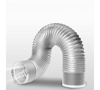 Condotto D'aria Flessibile Ø 80/100/110/120/150/160/170/180/200mm Per Cappa Da Cucina Condizionatore D'aria Aspiratore Asciugatrice Tubo Di Scarico Semirigido Condotti Di Ventilazione Con 2 Morsetti (