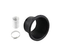 Condotto Di Aspirazione Dell'aria Per Auto Con Motivo In Fibra Di Carbonio, Presa D'aria Quadrata Universale, Nero Presa D'aria Sul Cofano(Circular set)