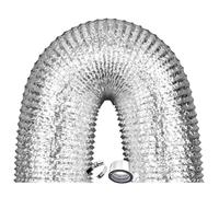 Condotto di ventilazione flessibile in alluminio for asciugatrice, cappa aspirante, cappa aspirante, HVAC, confezione da 1, dimensioni 80-300 mm, lunghezza 2-5 m(3.0m,180mm)