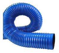 Condotto di ventilazione in gomma PVC blu, condotto flessibile, tubo flessibile a soffietto, for cappa da cucina (16,4 piedi)(90mm)