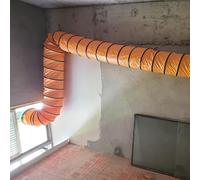 Condotto di Ventilazione per condotti di Grandi Dimensioni da 150 a 610 mm con Corda Regolabile e Filo d'Acciaio, Tubo Flessibile di Scarico Commerciale Resistente(Dia 6 in/152 mm,L 22 ft/6.7 m)