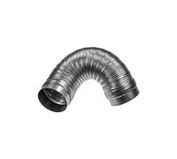 Condotto flessibile da 10,2 cm, lunghezza da 1,48 a 1 m, connettore per condotto in alluminio ondulato, manicotti terminali in acciaio zincato, condotto di scarico per lavatrice e asciugatrice, tubo