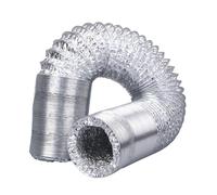Condotto flessibile in foglio di alluminio, Condotti flessibili in alluminio di diverse dimensioni, lunghezze 2 m, 3 m, 4 m e 5 m con 2 morsetti(4m,180mm)