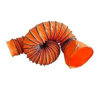 Condotto flessibile in PVC for ventilatore di scarico di servizi - Tubo flessibile for condotto HVAC regolabile con filo di acciaio(L10mx300mm)