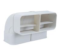 Condotto Piatto 222x89mm Gomito 90° Verticale con Muffe Cucina AirCircle