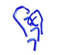 Condotto refrigerante Compatibile Con Citroen Per Saxo 1996 1997 1998 1999 2000 2001 2002 2003 2004 16V Per VTS TU5J4 Tubo Flessibile Raffreddamento Radiatore Serbatoio Acqua Motore(Blue)