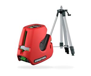 CONDTROL - SET Laser a linea NEO G220 Verde + Treppiede - Portata di livello 30 m - 2 Linee + Punti a piombo - 2 Modalità - Ideale per Cantieri - Fornito con Accessori