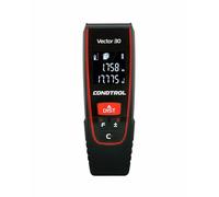 CONDTROL - Telemetro VECTOR 30 - Portata 0,05 a 30 metri - Misura precisa continua, unità m, ft, inch - Laser rosso - Garanzia 2 anni - Fornito con accessori