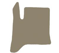 Conducente per Citroen C4 III mHEV H/B 2025-…, Beige scuro Tappeti Tappetino