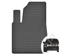Conducente Tappetini Auto in Gomma con un Bordo - Set 1 Pezzi - Tappetini per Auto Impermeabile - Set di Tappeti Adatti per Fiat 500 del 2007