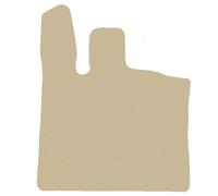 Conducente tappetino per Renault Captur II petrol 2024-…, Beige velluto