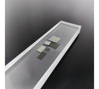 Conductive Silicon Carbide SiC Platelets - 10x10mm Single Crystal Substrate for Power & RF Devices, Pack of 1(T: 1000μm 4H-N Conduction Type)