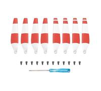 Conduttivimetro 8/16 pezzi di eliche for drone leggere con sgancio rapido, ala a vite for accessori for droni(8pcs Red-white)