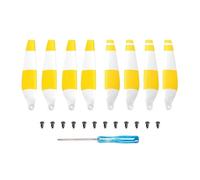 Conduttivimetro 8/16 pezzi di eliche for drone leggere con sgancio rapido, ala a vite for accessori for droni(8pcs yellow-white)
