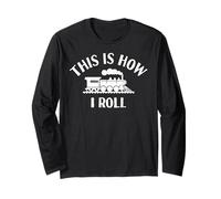 Conduttore di Treno Locomotiva a Vapore Vintage Questo è Il Modo in Cui Rotolo Maglia a Manica