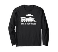 Conduttore di Treno Locomotiva a Vapore Vintage Questo è Il Modo in Cui Rotolo Maglia a Manica