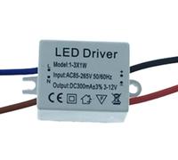 Conduttore LED DC 300mA 3V-12VDC 3x1W Trasformatore di alimentazione a corrente costante 3W