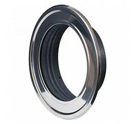 Conduttura cromato finitura rosone da 130 mm, tubo di metallo flessibile valvola a soffitto/Vent flangia Spigot collare tubo fine RMN130