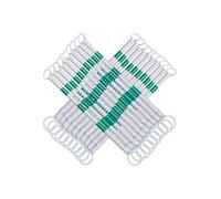 Cone Bar Confezione Da 2 Barre Riflettenti Per Coni Stradali Asta Di Barriera Retrattile Per Strade Parcheggi Luoghi Di Lavoro - Palo Di Collegamento Estensibile Per(White and green,20 Pcs)