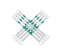 Cone Bar Confezione Da 2 Barre Riflettenti Per Coni Stradali Asta Di Barriera Retrattile Per Strade Parcheggi Luoghi Di Lavoro - Palo Di Collegamento Estensibile Per(White and green,8Pcs)