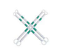 Cone Bar Confezione Da 2 Barre Riflettenti Per Coni Stradali Asta Di Barriera Retrattile Per Strade Parcheggi Luoghi Di Lavoro - Palo Di Collegamento Estensibile Per(White and green,4Pcs)