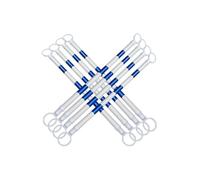 Cone Bar Confezione Da 2 Barre Riflettenti Per Coni Stradali Asta Di Barriera Retrattile Per Strade Parcheggi Luoghi Di Lavoro - Palo Di Collegamento Estensibile Per(White and blue,8Pcs)
