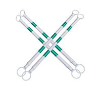 Cone Bar Confezione Da 2 Barre Riflettenti Per Coni Stradali Asta Di Barriera Retrattile Per Strade Parcheggi Luoghi Di Lavoro - Palo Di Collegamento Estensibile Per(White and green,4Pcs)