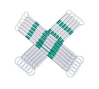 Cone Bar Confezione Da 2 Barre Riflettenti Per Coni Stradali Asta Di Barriera Retrattile Per Strade Parcheggi Luoghi Di Lavoro - Palo Di Collegamento Estensibile Per(White and green,12Pcs)